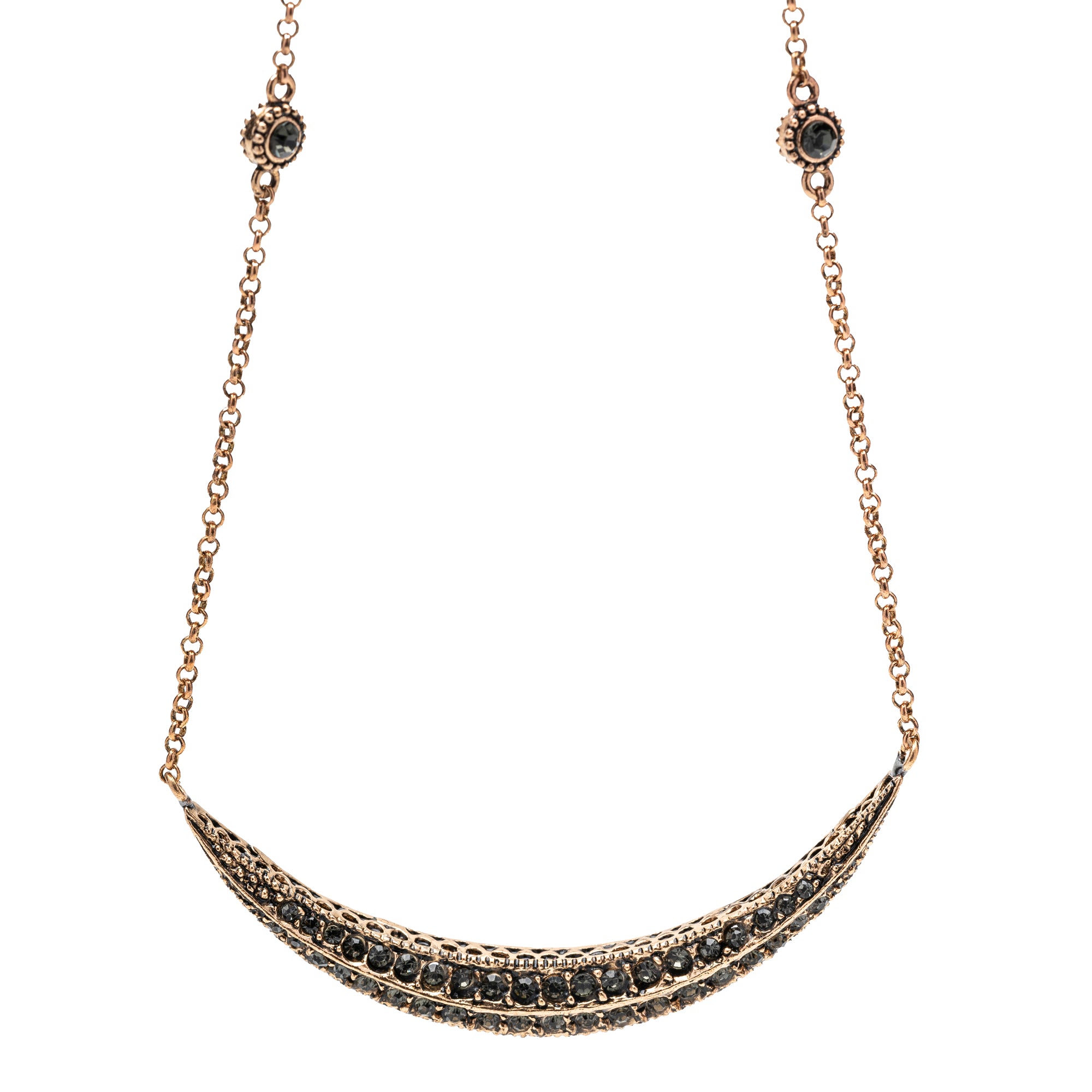 DIAMOND CRESCENT NECKLACE MEDIUM