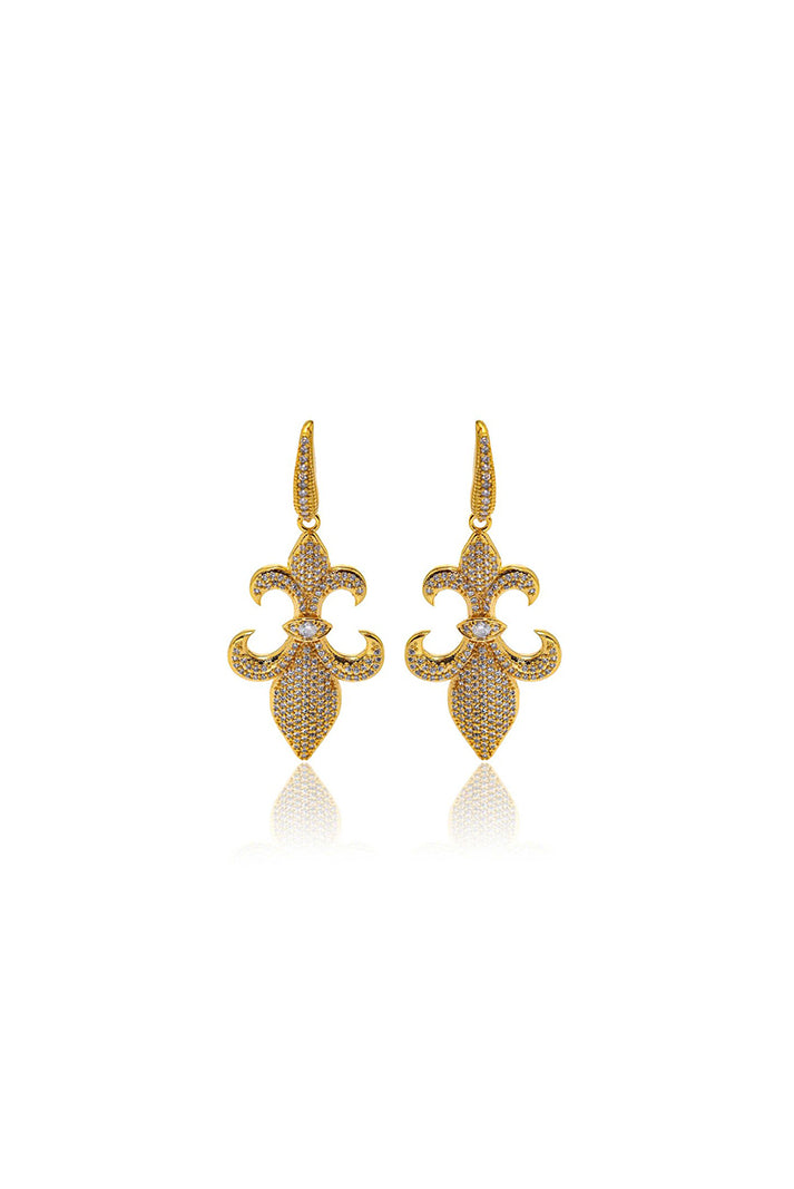 GOLDEN FLEUR DE LIS EARRINGS