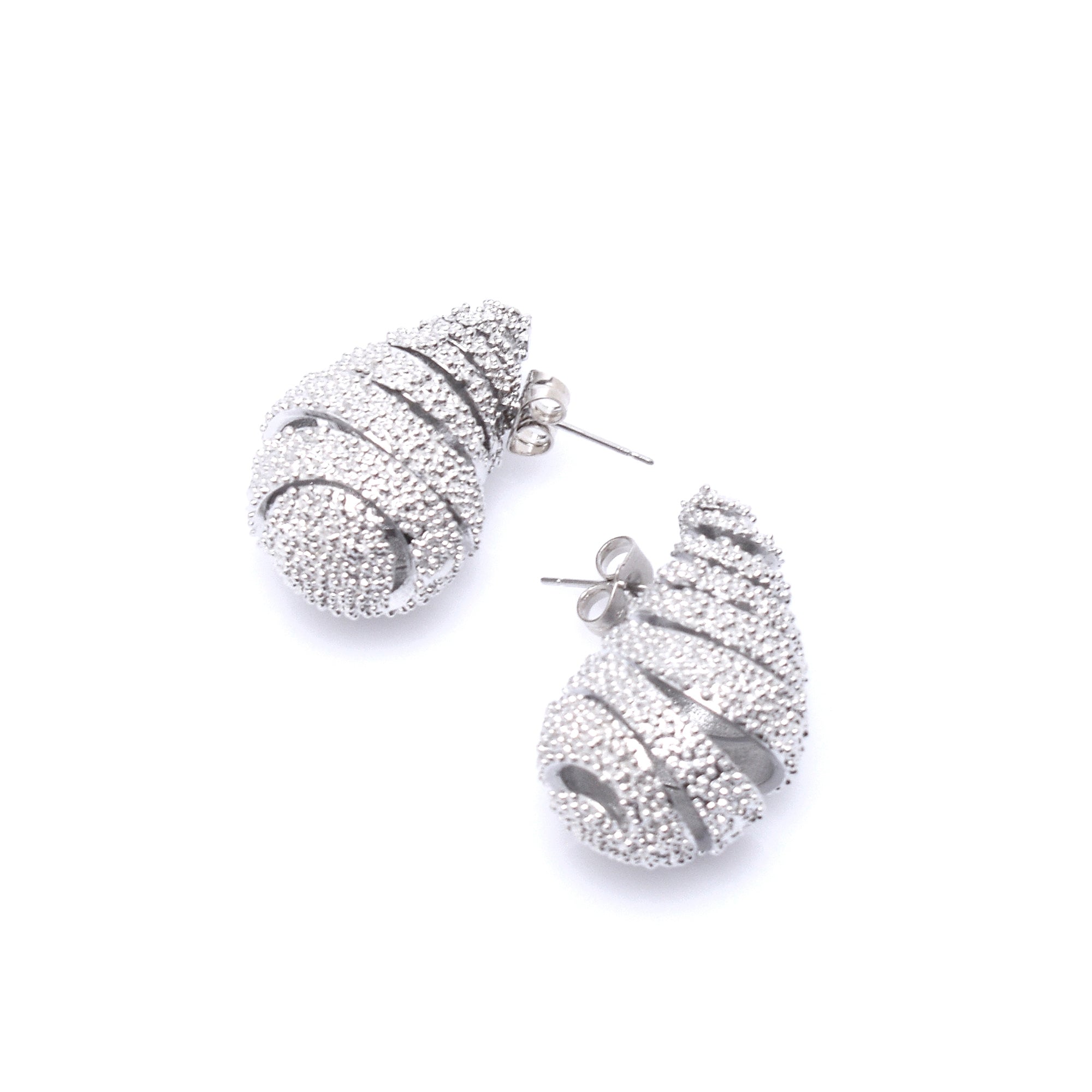 SILVER HIVE EARRINGS