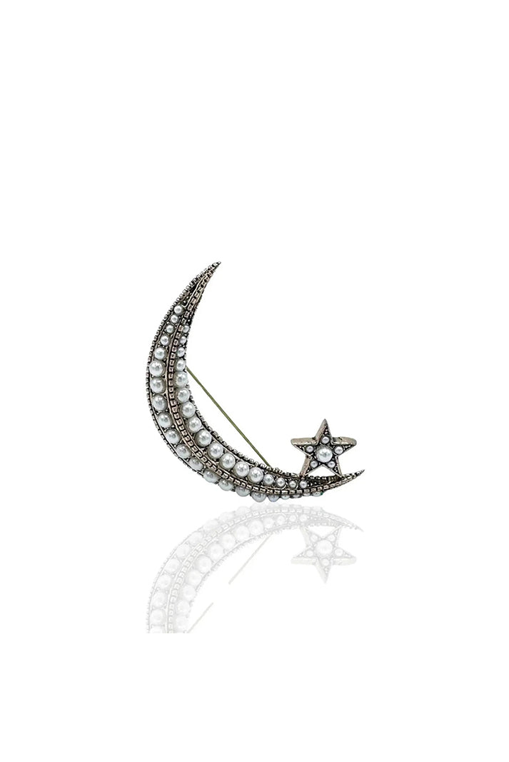 PEARL CRESCENT BROOCH